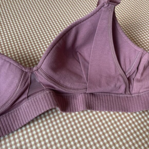 Kindred Bravely SMALL Bra Mauve Simply Sublime Nursing Wireless Back Closure - Picture 6 of 11